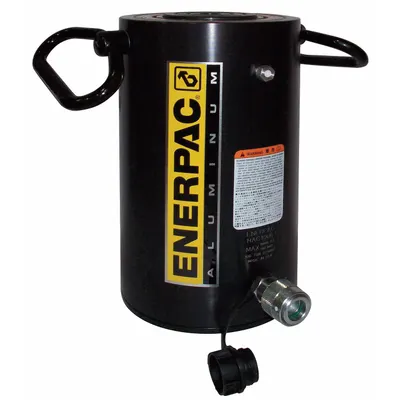 ENERPAC Hydraulic Ram: Single Acting, 100 ton Nominal Capacity, 6 in Nominal Stroke Lg - Lightweight Rams