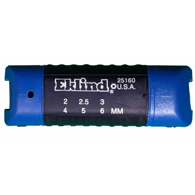 EKLIND Folding Hex Key Set: 6 - 10 Pieces, Fold-Up Hex, Folding, Metric, Std End - Folding Key Sets