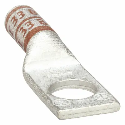 OEM One-Hole Compression Lug, 2 AWG, 5/16 in Stud, Long, Copper - One-Hole Compression Lugs