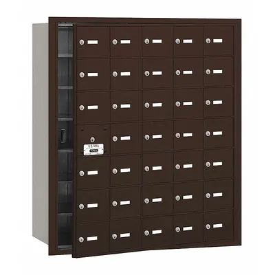 SALSBURY INDUSTRIES Mailbox: 4B+, 34 Doors, Horizontal, 40 3/4 in H x 35 3/4 in W x 16 1/2 in D - Multi-Unit Mailboxes