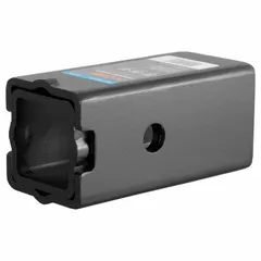 Set of two reducer sleeves for adapting a 2-1/2 in receiver to fit a 2 in hitch shank. Overall width 2-1/2 in. Used in towing applications to enable compatibility between different hitch sizes without replacing the receiver.