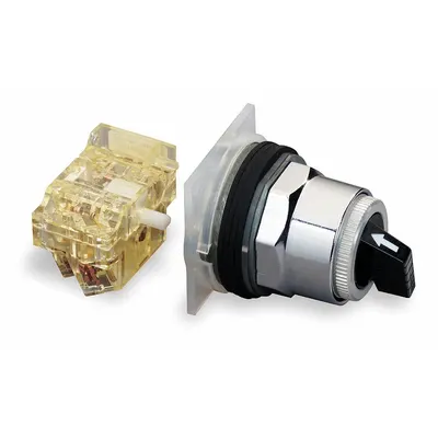 SCHNEIDER ELECTRIC Selector Switch: 30 mm Panel Mounting Size, 3 Positions, Short Lever - Selector Switches