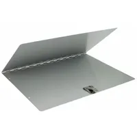 JJ KELLER Registration Holder: Document Holder, Aluminum, Gray, 8 3/4 in Overall Ht, Spring Clip (MPN 28317)
