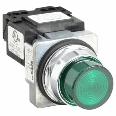Siemens Pilot Light: 30 mm Panel Mounting Size, Green, LED - LED Pilot-Lights