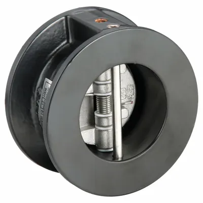 KECKLEY Check Valve: Double Disc, Inline Valve Body, 2 in Pipe Size, Wafer, Cast Iron - Cast Iron Double-Door Wafer Check Valves