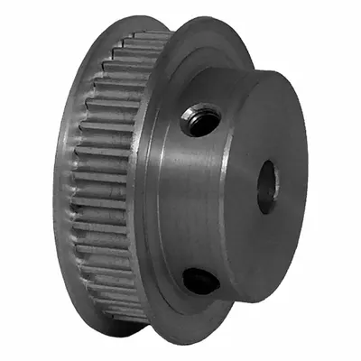 Dayton Timing Pulley: Modified Curvilinear, Fixed, For GT Timing Belt Section - GT Section Fixed-Bore Timing Pulleys with Hub