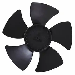 Replacement fan blade for refrigerators and freezers. Circulates air inside the appliance to maintain even temperatures and prevent frost buildup. Meets OEM specifications.