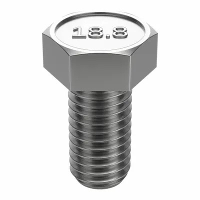 FOREVERBOLT Hex Head Cap Screw: Stainless Steel, A2, NL-19, 1/2"-13, Coarse, 1 1/4 in lg - 18-8 Stainless Steel Hex Head Cap Screws