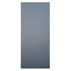 Panel for commercial bathroom partitions. Measures 58 in height by 58 in width by 1/2 in thickness. Graphite Grafix color with matte finish. Inner core of resin impregnated kraft paper. Used to construct durable, moisture-resistant partitions in restrooms.