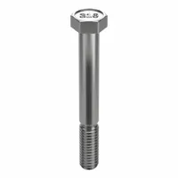 Hex Head Cap Screw: Stainless Steel, A4, NL-19, 3/8"-16, Coarse, 2 1/2 in lg, Globally Sourced, 5 PK (MPN FB3HEXB3816212P5)
