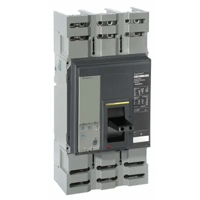 SQUARE D Molded Case Circuit Breaker: 1,200 A Amps, 18kA at 600V AC, Adj, Line/Load Lug - P-Frame Molded Case Circuit Breakers
