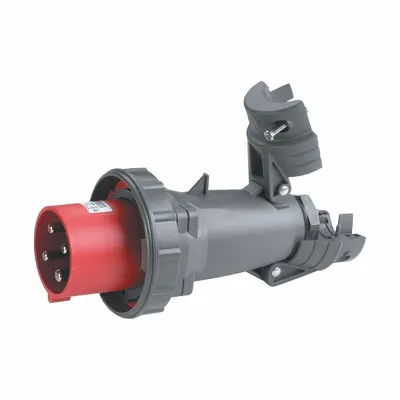 PASS & SEYMOUR Pin and Sleeve Plug: Red, 480V AC, Three Phase, 30 A, 3 Pole - Watertight Plugs