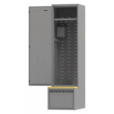 SENTINEL Gear Locker: 24 in x 36 in x 90 in, Steel, Includes Footlocker, 1 Shelves - Modular Solid Metal Gear Lockers