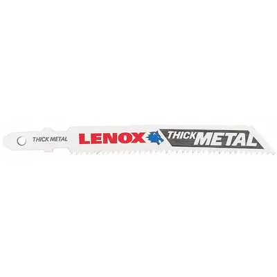 LENOX Jigsaw Blade: 14, 3 5/8 in Blade Lg, Bi-Metal, Bi-Metal, T Shank, Ferrous Metals/Steel - Metal-Cutting Blades