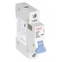 DAYTON IEC Supplementary Protector: 2 A Amps, 5kA at 277V AC, Screw Clamp, NDB2-63, 277V AC, D