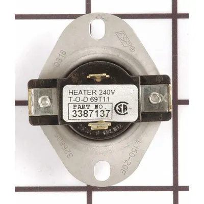 WHIRLPOOL Regulating Thermostat: 3387137 - Whirlpool Washing Machine & Dryer Parts