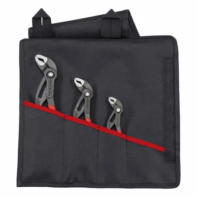KNIPEX Tongue & Groove Plier Set: Curved, Push Button, 2 in_1 1/2 in_1 1/16 in Max Jaw Opening - Tongue & Groove Pliers Sets