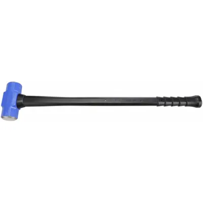 NUPLA Soft-Face Sledge Hammer: Steel, Fiberglass Handle, 10 lb Head Wt, 2 5/8 in Dia - Soft-Face Sledge Hammers