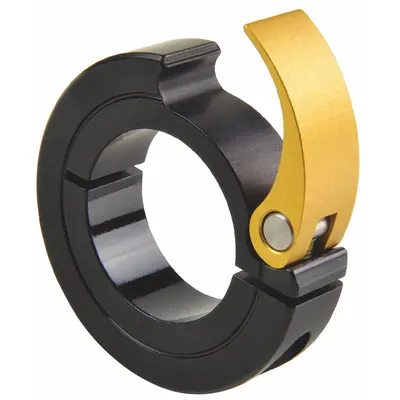 RULAND MANUFACTURING Quick Clamp Collar: 1-Piece, Inch, Round, Clamp On, 7/8 in Bore Dia - Cam Lever Quick-Clamping Shaft Collars