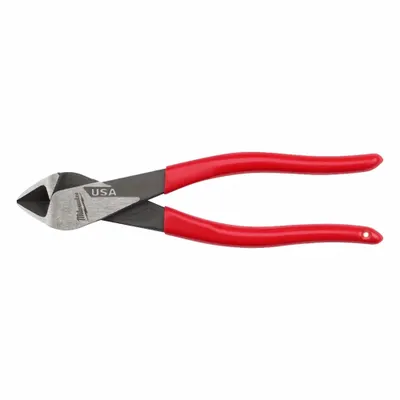 MILWAUKEE Cutting Pliers: Flush, Angled, Tapered, 3/4 in Jaw Lg, 1 1/4 in Jaw Wd - Flush-Cut Diagonal-Cutting Pliers