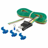 CURT Automotive Electrical Plug: 4-Way, Rubber, 16 ga Wire Gauge, Trailer and Tow Vehicle (MPN 58349)