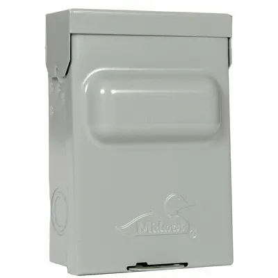 MIDWEST Air Conditioning Disconnect Switch: Non-Fusible, 60 A, Single Phase, 240V AC - Non-Fusible Disconnect Switches with GFCI Receptacles