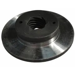 Replacement brake nut for manual chain hoists. Provides the friction surface for the hoist's braking system to enable controlled load descent. Used in industrial lifting applications for safe load control during lifting and lowering.