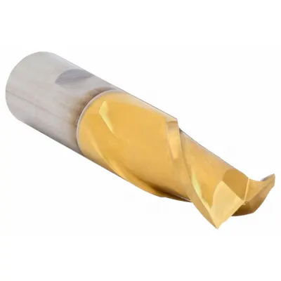 CLEVELAND Keyway End Mill: HSS, TiN Coated, 2 Flute, 3/4" Mill Dia, 1-5/16" LOC - High-Speed Steel Keyway End Mills