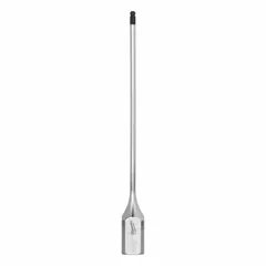 This hex bit socket features a fixed insert design with a 1/8 in hex tip. The 6 in overall length provides extended reach for driving hex fasteners in confined spaces. Suitable for assembly, maintenance, and repair tasks in industrial and construction settings.