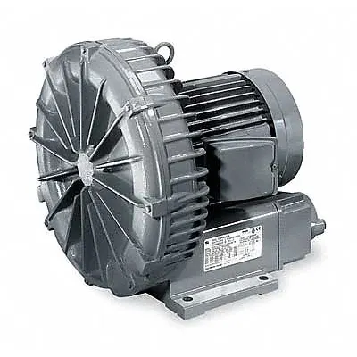 FUJI ELECTRIC Regenerative Blower: 0.16 hp, 26.4 in wc Max Op Pressure - 1-Stage Regenerative Blowers