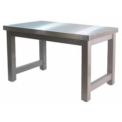 BENCHPRO Workbench: Fixed Ht, Stainless Steel, 115 in x 36 in, 20,000 lb Overall Load Capacity - Heavy-Duty Open-Base Workstations