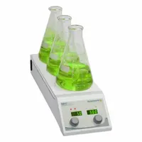 BENCHMARK SCIENTIFIC Hot Plate Stirrer: US Std Plug Type, 3 Positions, 3 7/8 in Plate Wd, Round (MPN IPS7000-3)