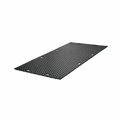 CHECKERS Composite Mat for Ground Protection: Rigid, 95 ton Load Capacity, 3 ft x 6 ft - Flexible Ground-Protection Mats
