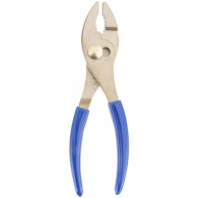 AMPCO Slip Joint Plier: Non-Sparking, 3/8 in Max Jaw Opening, 6 1/2 in Overall Lg - Non-Sparking Slip-Joint Pliers