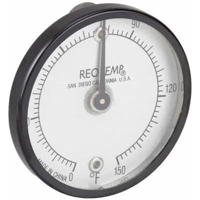 REOTEMP SUR15FV2 General Purpose Magnetic-Back Dial Thermometer - General Purpose Magnetic-Back Dial Thermometers