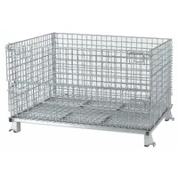 NASHVILLE WIRE Collapsible Bulk Container: 24.3 cu ft, 48 in x 40 in x 30 in, Lid Not Included (MPN C404824S4)