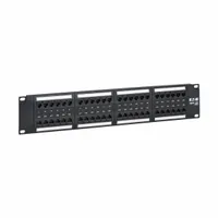 EATON TRIPP LITE Patch Panel: Flat, 2 Rack Units, 48 Ports, 6, 110 IDC/Krone IDC, Type 4 PoE++ (MPN N252-P48)