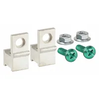 This 125 A main lug kit includes two main lugs for converting compatible Homeline or QO load centers into main lug panels. It facilitates branch circuit connections in residential and commercial electrical distribution systems