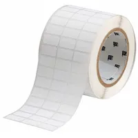 Pre-Cut Label Stock Roll: 1/2 in Label Ht, 1 in Label Wd, 1/2 in Roll Lg, White (MPN THT-5-488-10)