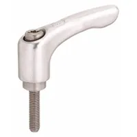 KIPP Adjustable Handle: SS, M8 Thread, 40 mm Thread Lg, 65 mm Lg (MPN K0124.208X40)