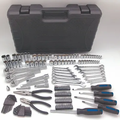 WESTWARD Master Tool Set: 148 Total Pcs, Drivers and Bits/Pliers/Wrenches, Metric/SAE - Tool Sets with Tool Case