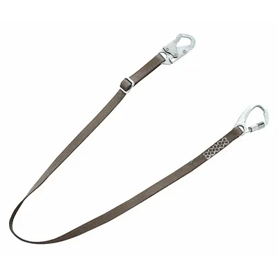 MSA Positioning Lanyard: Steel Snap Hook, Steel Snap Hook, 6 ft Lg, 310 lb Capacity - Positioning & Restraint Lanyards