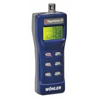 WOHLER Thermohygrometer: Onboard, 7 in x 2 in x 3 in, 4°F to 140°F, 0%to 100% Humidity Range (MPN 6603)