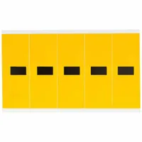 Punctuation Label: 3 7/8 in Character Ht, Indoor/Outdoor, Non-Reflective, Gothic, Black, Dash (-) (MPN 1560-DSH)