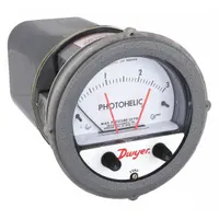 DWYER Differential Pressure Gauge & Switch: Single-Side, 1/8 in NPT Female, ±2% Gauge Accuracy (MPN A3003)