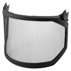 Stainless steel ventilated mesh replacement visors for face protection. Each visor measures 9 1/8 inches in overall height. Suitable for use in grinding, chipping, and other tasks requiring impact and debris protection. Sold in a pack of 5.