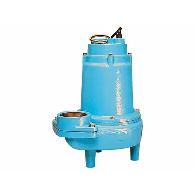 LITTLE GIANT Sewage Ejector Pump: Cast Iron, Three Phase, 1 hp, 200 to 208V AC, 35 ft Max. Head - General Purpose Sewage Ejector Pumps