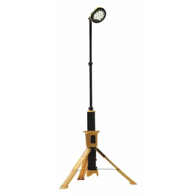 PELICAN Temporary Job Site Light: LED, 12,000 lm Max Brightness, 1 No. of Brightness Levels - Tripod-Stand Remote Area Lights