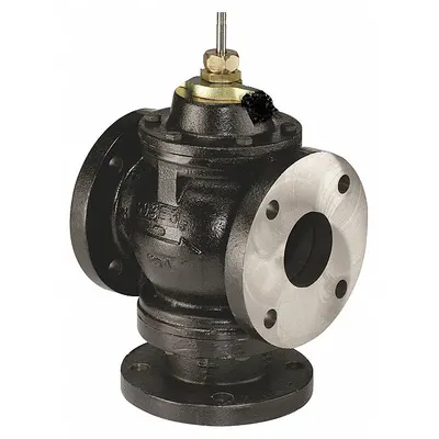 JOHNSON CONTROLS Hydronic Globe Valve: 3-Way, 347 CV Flow, 6 in Flanged, Cast Iron Body - 3-Way Flanged Connection Globe Valves