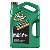 QUAKER STATE Engine Oil: Conventional, 5 qt Size, Bottle, 10W-40, Advanced Durability (MPN 550044961)